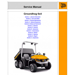 JCB instrukcje napraw + schematy + DTR: JCB Groundhog 6x4 instrukcja naprawy